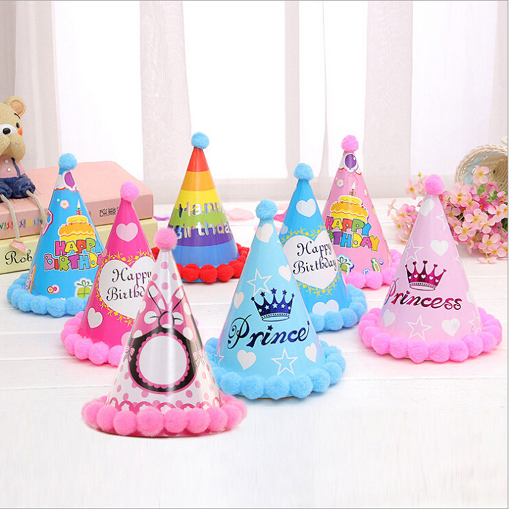 12Pcs Cake Inspired Birthday P - Party Hat Cone ulasan dan harga